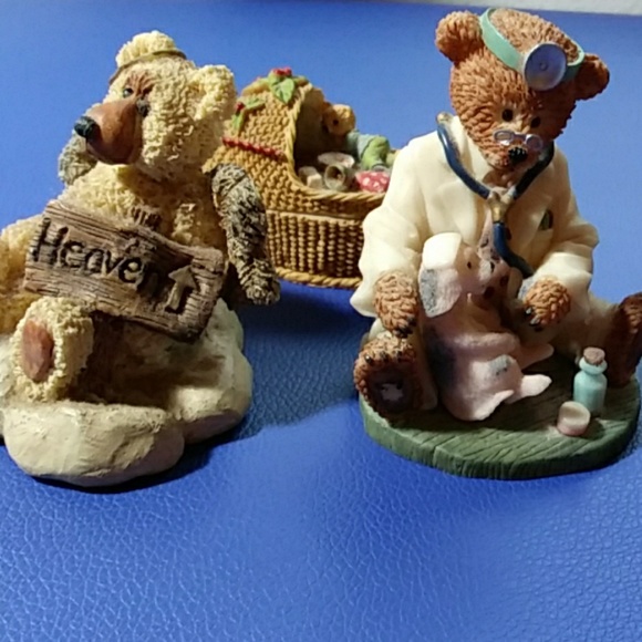Vintage Set of 3 bear figurines Doctor, Angel,baby - Picture 8 of 8